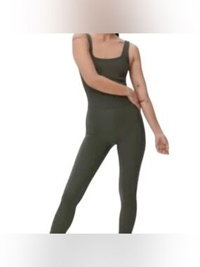 Everlane Womens The Perform Active Unitard Jumpsuit Pink Green size m